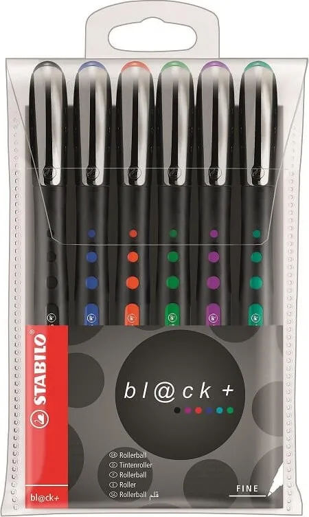 BOLIGRAFO STABILO BLACK 6 COLORES