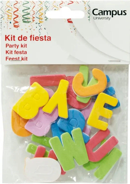 SET MANUALIDADES CAMPUS GOMA EVA LETRAS