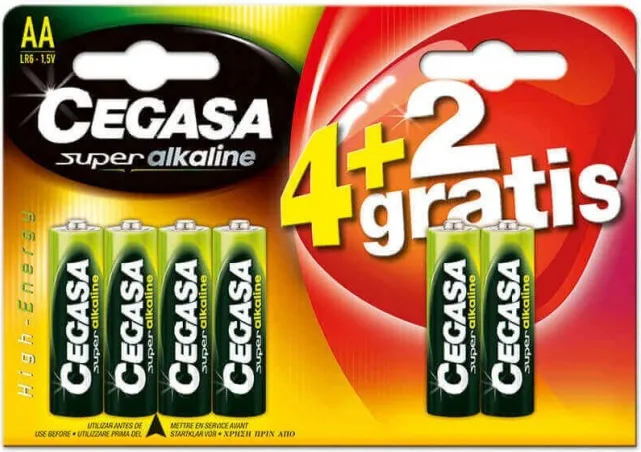 Pilas Cegasa  Aaa 4 Blister 4+2 Gratis
