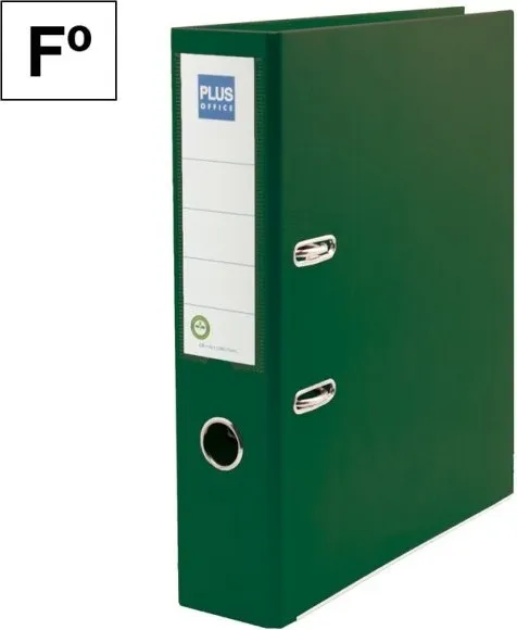 ARCHIVADOR FOLIO PLUS LOMO ANCHO VERDE