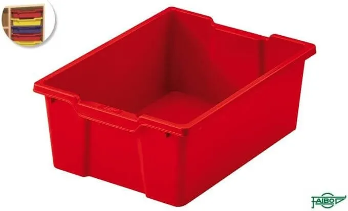 Cajón para Muebles de 45 sin Tapa Rojo