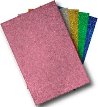 GOMA EVA 40X60 GLITTER ROSA (3 unid)