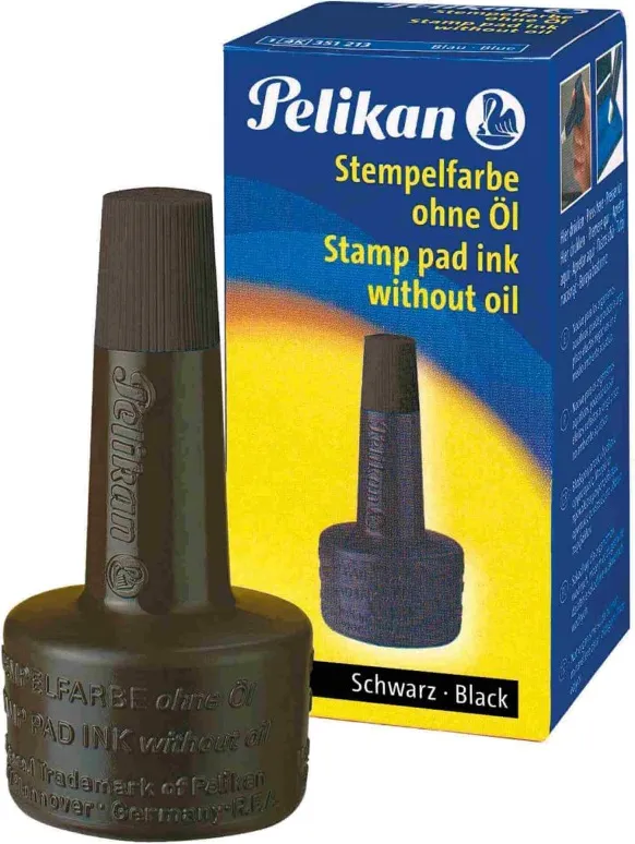 Tinta Tampón Pelikan Negro Frasco 28ml