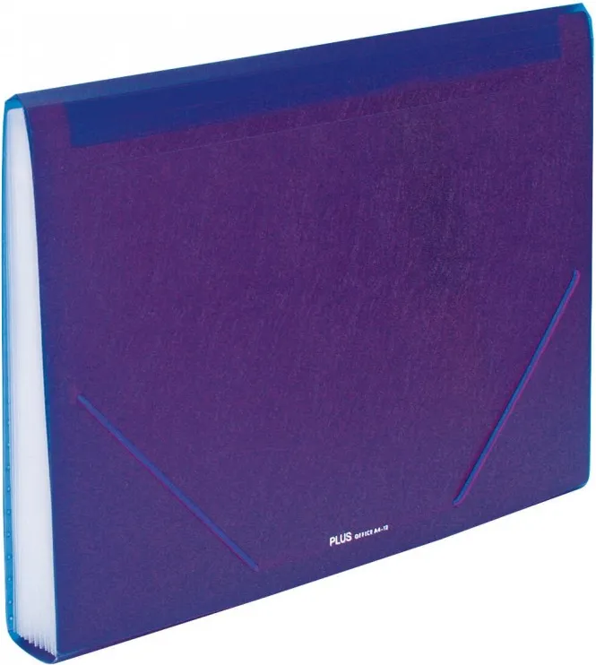Carpeta clasificadora Plus Office A4 Violeta 12 separadores