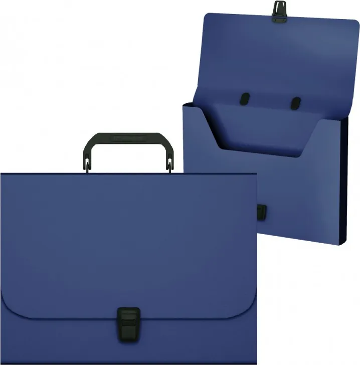 MALETIN ASA A4 BROCHE AZUL