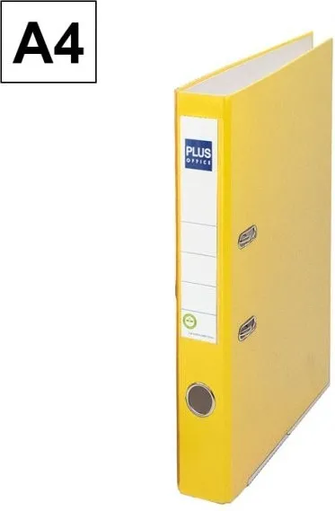 ARCHIVADOR A4 PLUS LOMO ESTRECHO AMARILLO