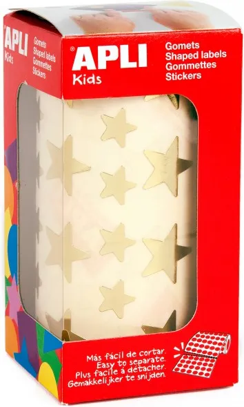 Gomets Rollo Estrella Oro