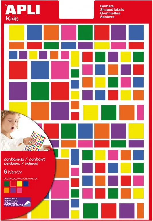 GOMETS APLI MULTICOLOR CUADRADO