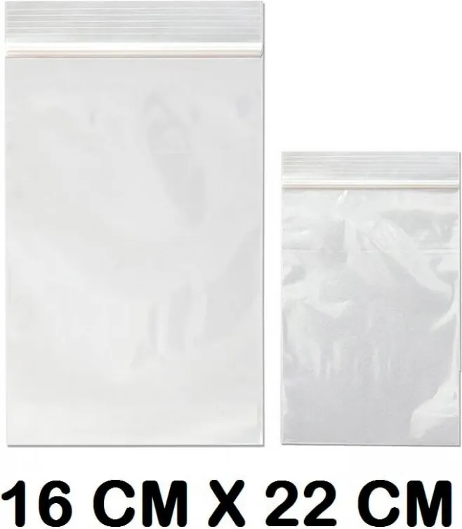 BOLSAS AUTOCIERRE 160X220MM