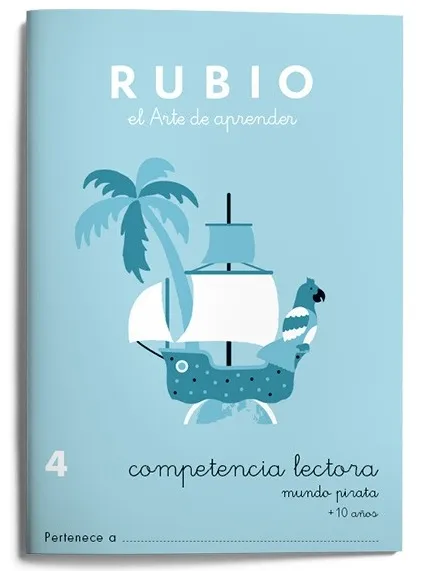 CUADERNO RUBIO COMPETENCIA LECTORA 4 MUNDO PIRATA
