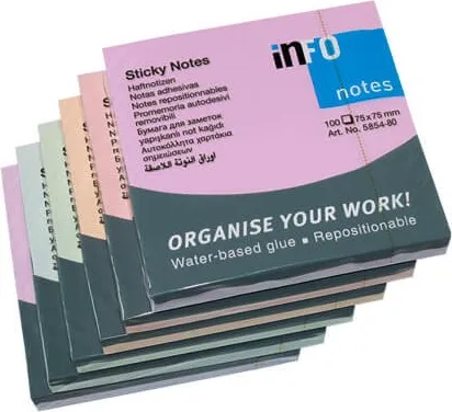 NOTAS ADHESIVAS 75X75 HARMONY