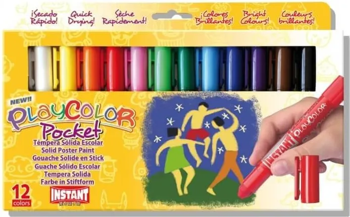 Témpera Playcolor Pocket 12 colores surtidos