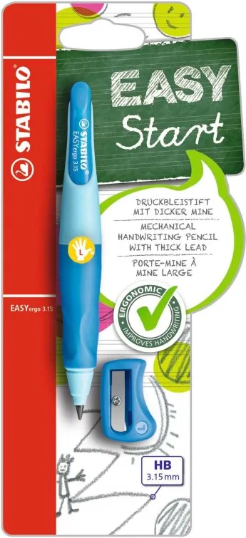 PORTAMINAS STABILO AZUL ZURDOS