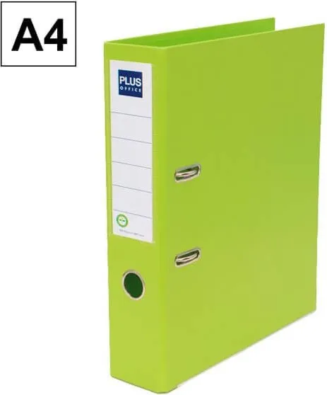 ARCHIVADOR A4 PLUS LOMO 75MM VERDE LIMA