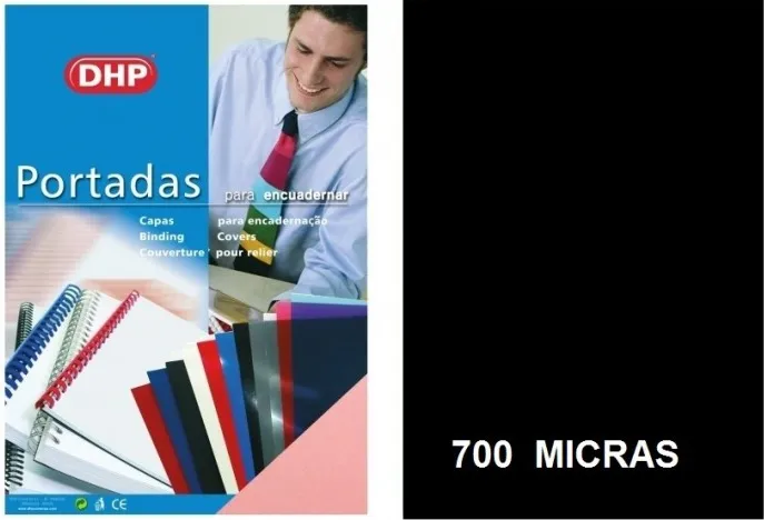 PORTADA A4 DHP 700 MICRAS NEGRO