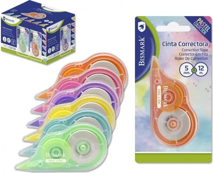 CORRECTOR CINTA BISMARK PASTEL