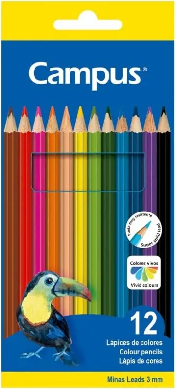 Lápices Campus Triangular Color