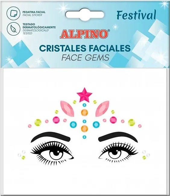 CRISTALES ADHESIVOS FACIALES FESTIVAL ALPINO