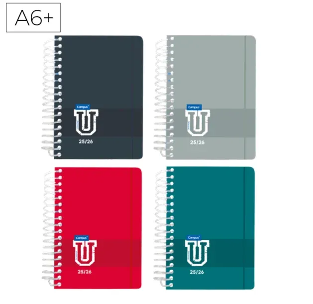 Agenda Escolar Campus A6+ 1DP Tapa Pp 25-26 Estandar