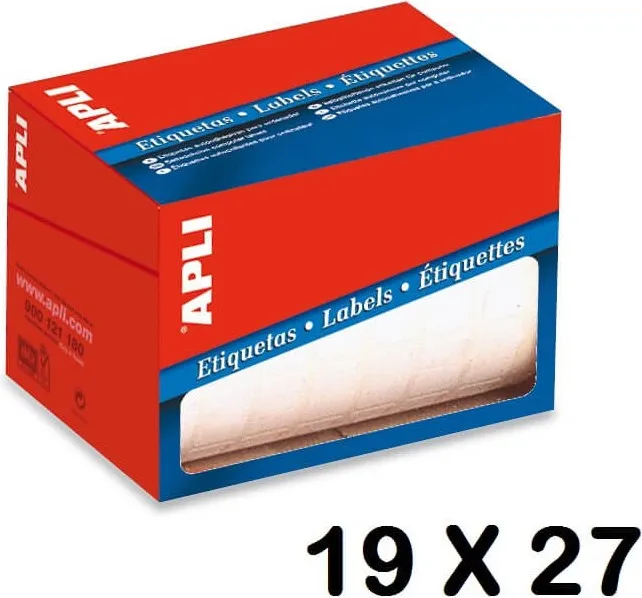 ETIQUETA ROLLO APLI 19X27