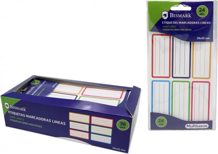ETIQUETAS ESCOLARES MULTIUSOS 24UNID