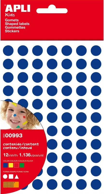 Gomets sobre Figuras Geométricas Pequeñas