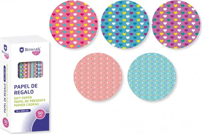 Papel de Regalo Love&Stars 70X200CM