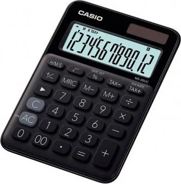 CALCULADORA CASIO MS20UC NEGRO