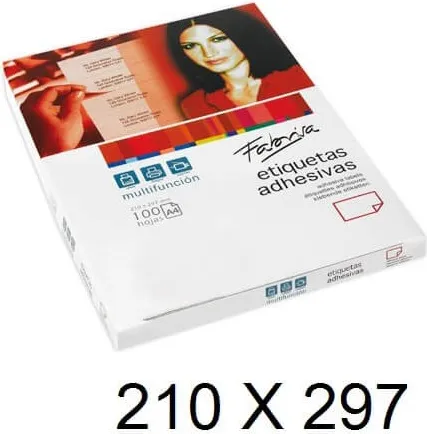 ETIQUETA FABRISA A4 210X297