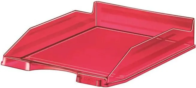 BANDEJA FAIBO TRASLUCIDA ROJA