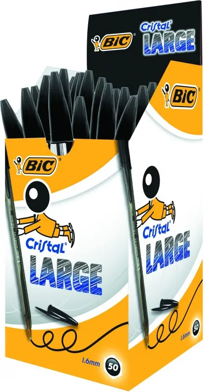 BOLÍGRAFO  BIC CRISTAL LARGE NEGRO 1.6