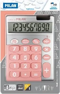 CALCULADORA 10 DIG. SILVER ROSA