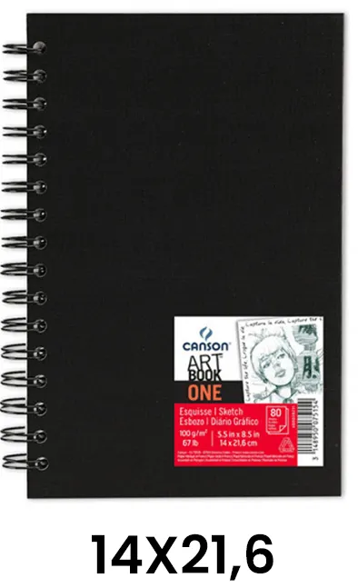 Bloc Canson Artbook One 80H 14X21,6 100G