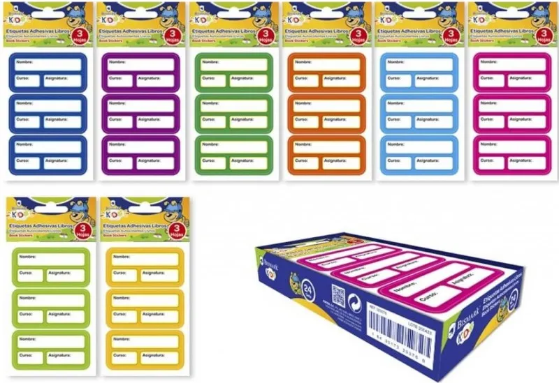 Etiquetas Adhesivas Libros