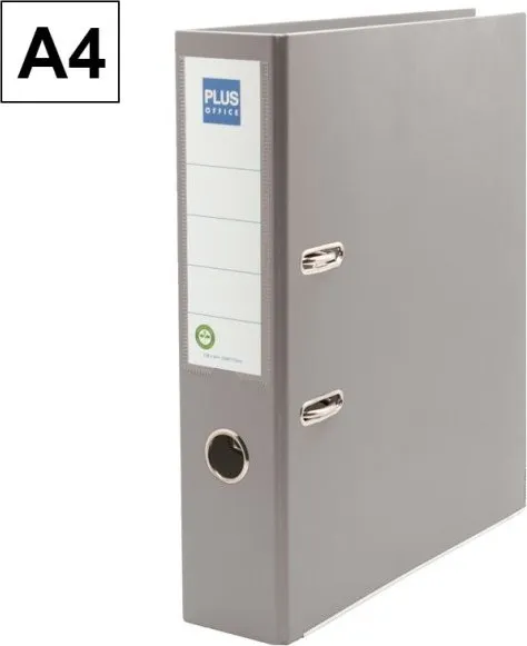 ARCHIVADOR A4 PLUS LOMO ANCHO GRIS