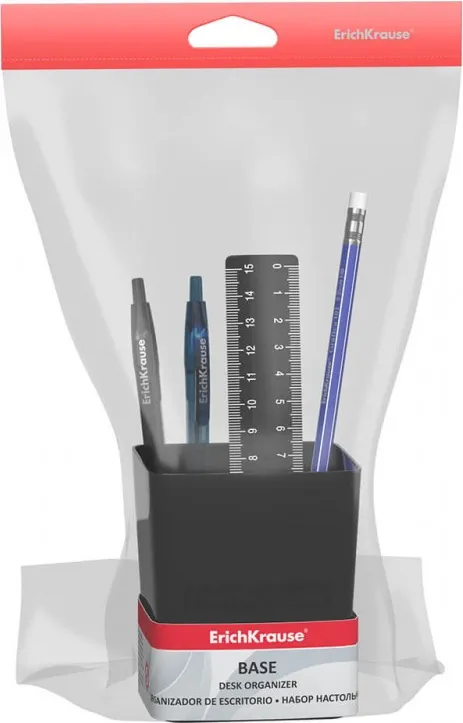 Cubilete Organizador Escritorio Base Negra