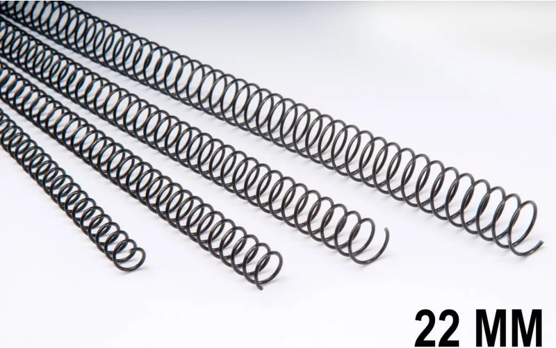 Espiral Metálico  Dhp Negro 22MM