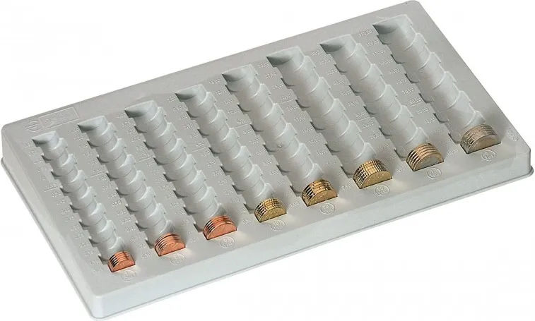 BANDEJA PORTAMONEDAS EURO 8 COLUMNAS