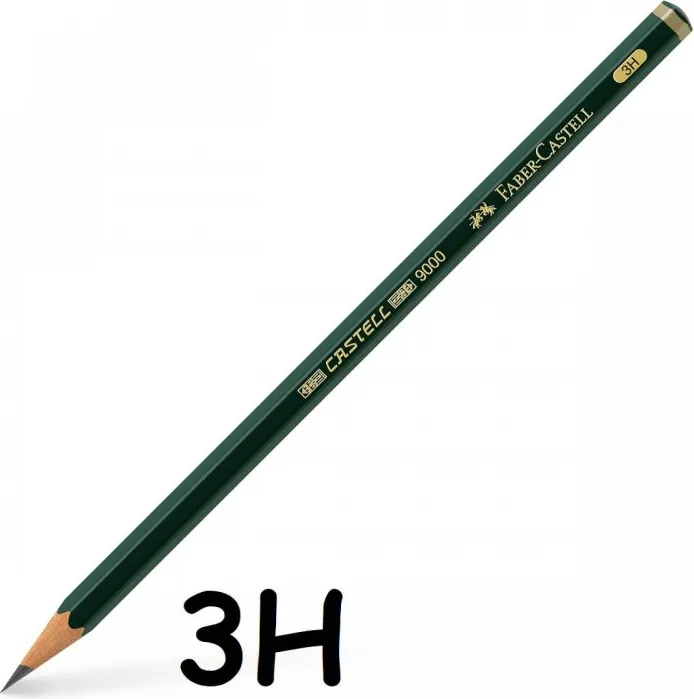 Lapiz FABER Castell 9000- 3H
