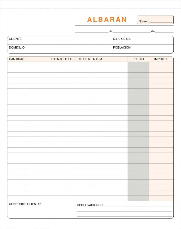 Talonario Albarán 21,5X26,5 Triplic.t-131
