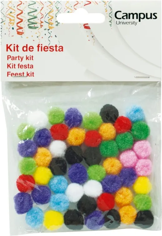 SET MANUALIDADES CAMPUS 60 POMPONES