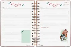 Agenda Finocam Flower Journal E10 1DP Rosa 25-26 - imagen 3