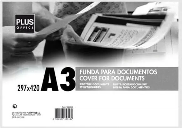 FUNDA DOCUMENTOS MAKRO RIGIDA A3
