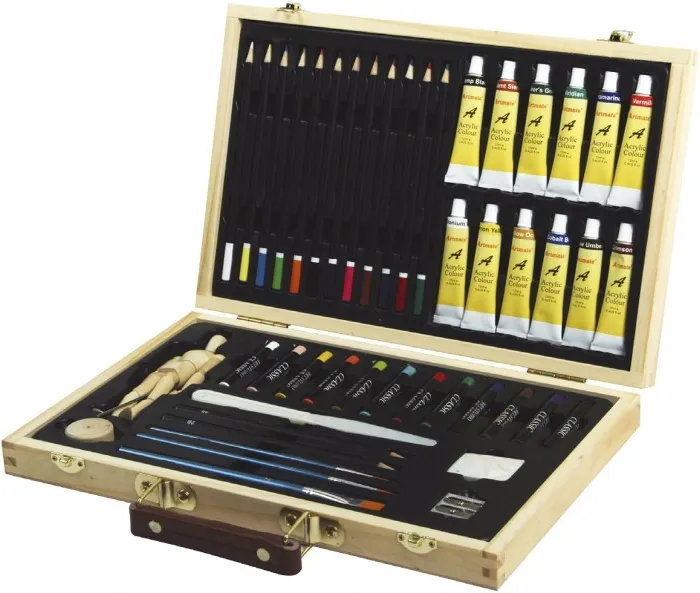 ESTUCHE DIBUJO CAMPUS PAPER 44 PIEZAS