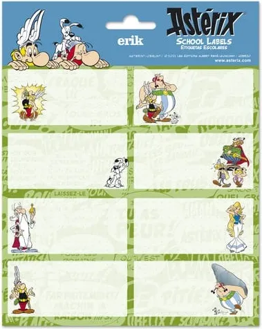ETIQUETAS ADHESIVAS ASTERIX Y OBELIX
