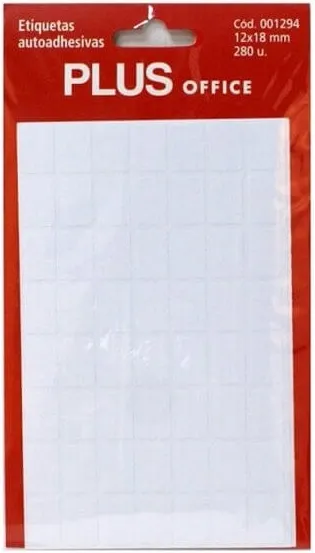 ETIQUETAS PLUS 12X18 / SOBRE 5H