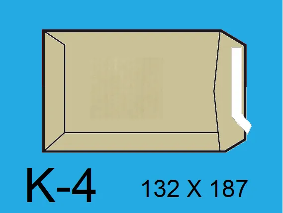 Bolsa 132X187 K-4 Kraft C/500