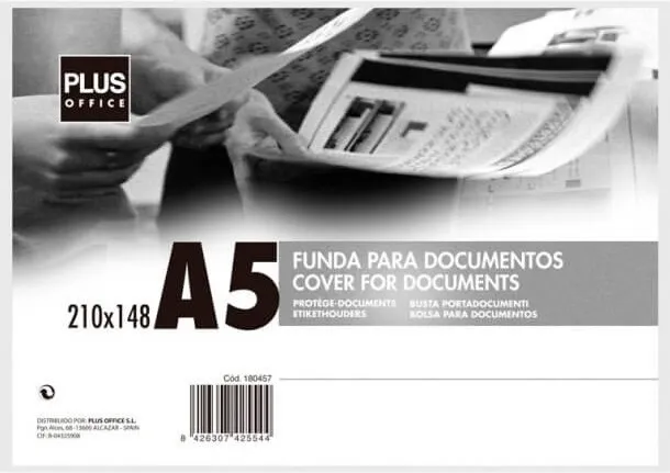 FUNDA DOCUMENTOS MAKRO RIGIDA A5