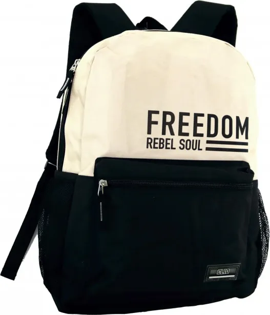 Mochila Clio Freedom Beige 43X30X13 C/2 Cremalleras