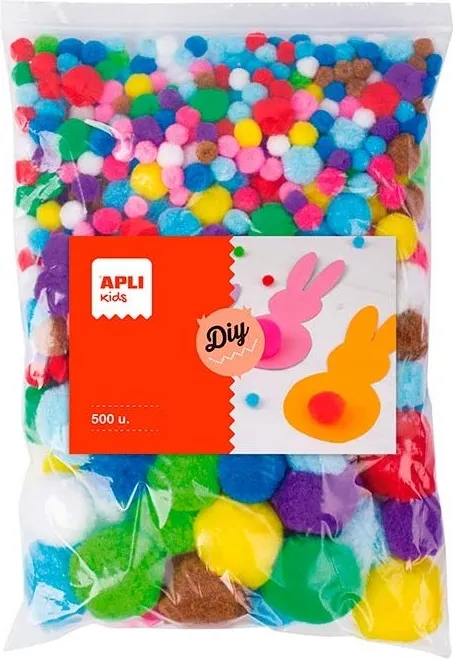 SET MANUALIDADES APLI 500 POMPONES